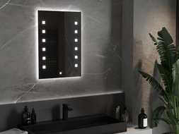 Mexen Ner осветено банно огледало 50 x 70 cm, LED 6000K, анти-пара - 9809-050-070-611-00