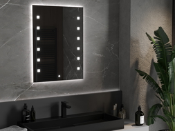 Mexen Ner огледало за баня с LED подсветка 60 x 80 см, LED 6000K, антипара - 9809-060-080-611-00