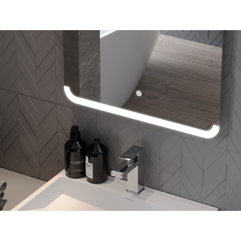 Mexen Nida осветено огледало за баня 50 x 70 см, LED 6000K, анти-мъгла - 9806-050-070-611-00