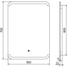 Мексен Нида огледало за баня с подсветка 50 x 70 см, LED 6000K, антипара - 9806-050-070-611-00