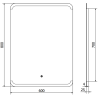 Mexen Nida огледало за баня с LED осветление 60 x 80 см, 6000K, анти-фог - 9806-060-080-611-00