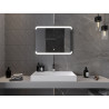 Mexen Nida осветено огледало за баня 80 x 60 см, LED 6000K, анти-пара - 9806-080-060-611-00