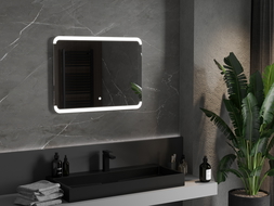 Mexen Nida огледало за баня с LED осветление 80 x 60 см, 6000K, антифог - 9806-080-060-611-00