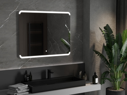 Лице за баня Mexen Nida с LED осветление 100 x 80 см, 6000K, анти-пара - 9806-100-080-611-00