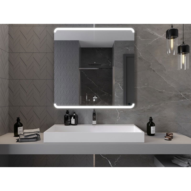 Mexen Nida осветено огледало за баня 100 x 100 см, LED 6000K, антипара - 9806-100-100-611-00