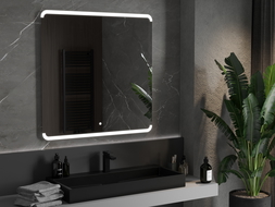 Mexen Nida огледало за баня с осветление 100 x 100 см, LED 6000K, противопарно - 9806-100-100-611-00
