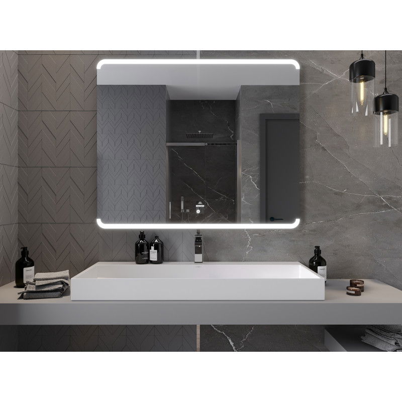 Mexen Nida огледало за баня с подсветка 120 x 100 см, LED 6000K, анти-пара - 9806-120-100-611-00