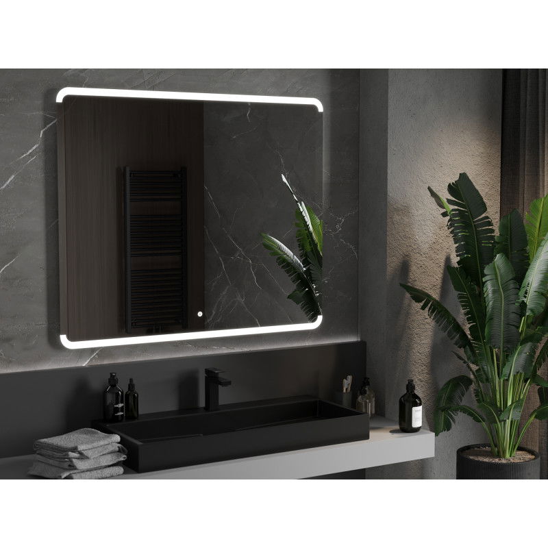Mexen Nida огледало за баня с подсветка 120 x 100 см, LED 6000K, анти-пара - 9806-120-100-611-00
