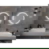 Mexen Rose огледало за баня с LED осветление, кръгло 60 см, 6000K, противопарно - 9810-060-060-611-00