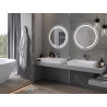 Mexen Rose осветено огледало за баня, кръгло 70 см, LED 6000K, анти-пара