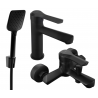 Комплект за вана Mexen Sabre R62, черен - 72103R62-70