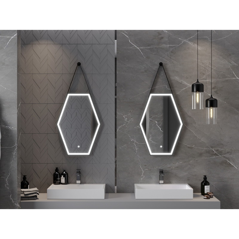Mexen Orla осветено огледало за баня 50 x 70 см, LED 6000K, защита от кондензация,