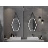 Mexen Orla огледало за баня с подсветка 50 x 70 см, LED 6000K, анти-пара, черна рамка - 9815-050-070-611-70