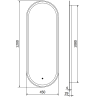 Mexen Bono баня огледало с подсветка 45 x 120 см, LED 6000K, анти-пара - 9816-045-120-611-00