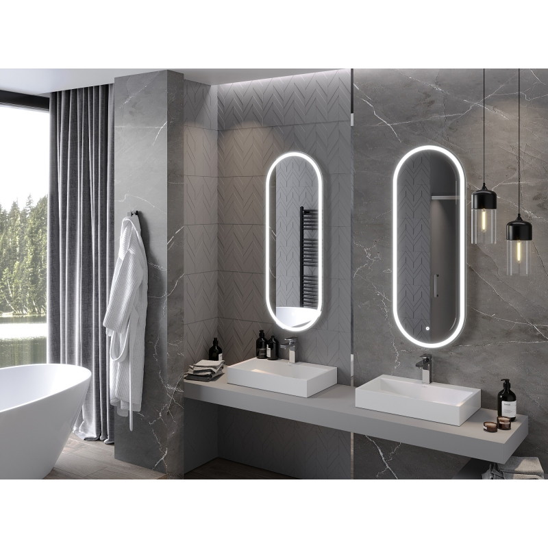 Mexen Bono осветено огледало за баня 45 x 120 см, LED 6000K, анти-пара - 9816-045-120-611-00
