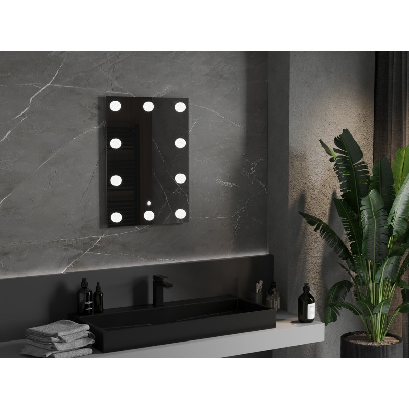 Mexen Dona осветено огледало за баня 50 x 70 cm, LED 6000K, анти-пара - 9818-050-070-611-00