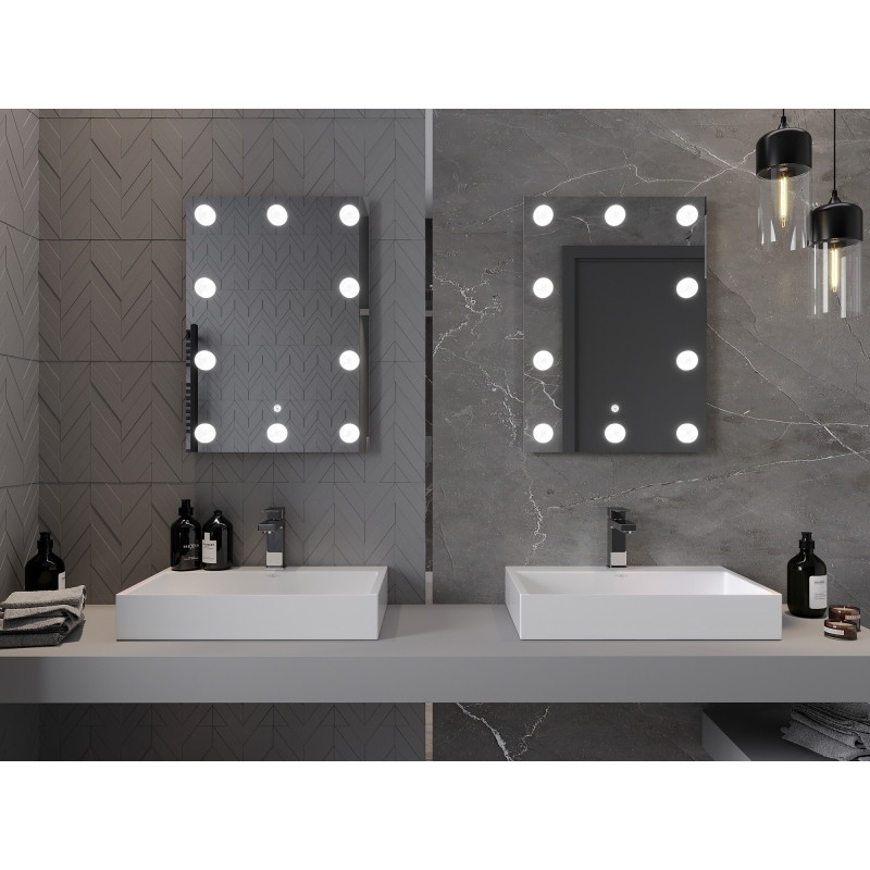 Mexen Dona осветено огледало за баня 50 x 70 cm, LED 6000K, анти-пара - 9818-050-070-611-00