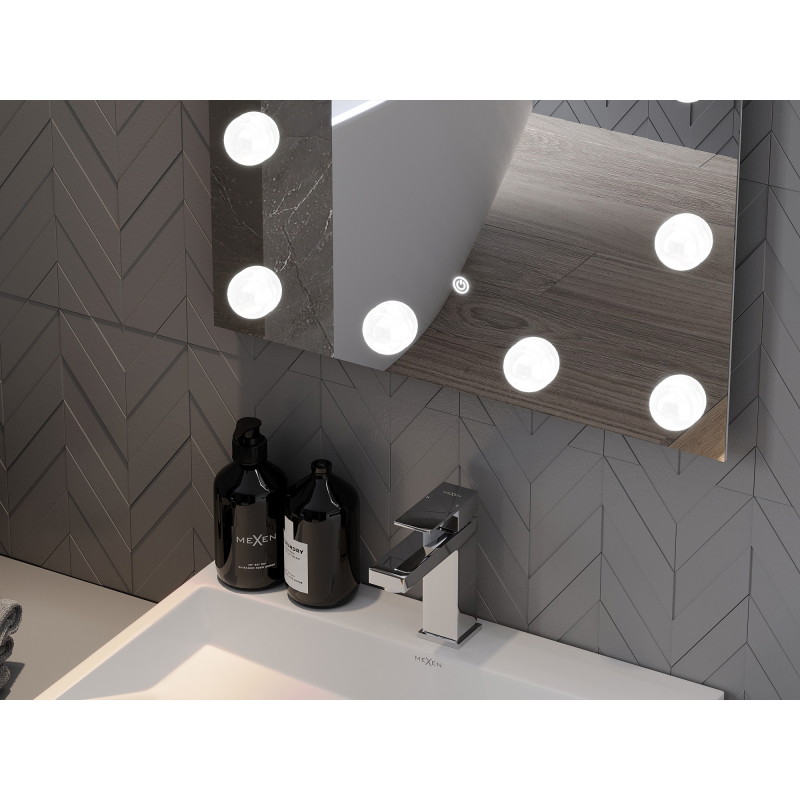 Mexen Dona осветено огледало за баня 50 x 70 cm, LED 6000K, анти-пара - 9818-050-070-611-00