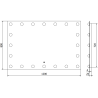 Mexen Dona огледало за баня с осветление 120 x 80 cm, LED 6000K, антифог - 9818-120-080-611-00