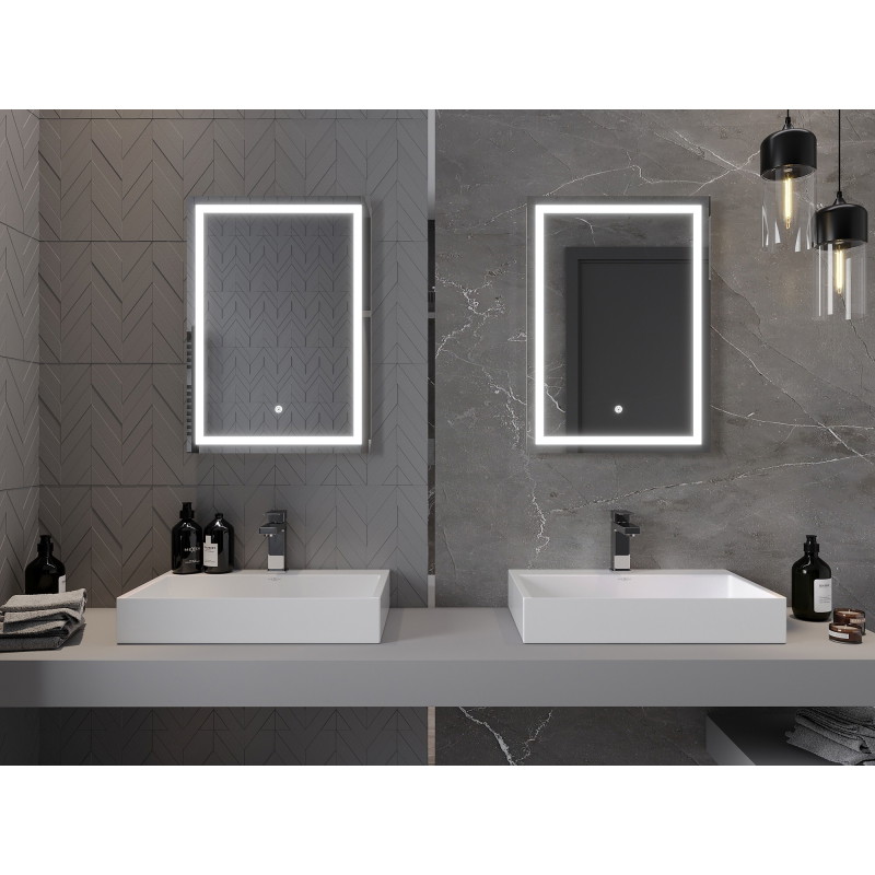 Mexen Miko осветено огледало за баня 50 х 70 см, LED 6000K, анти-мъгла - 9819-050-070-611-00
