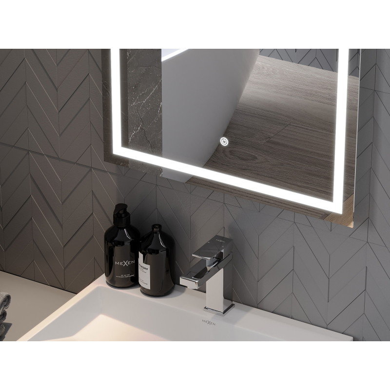Mexen Miko осветено огледало за баня 100 x 80 см, LED 6000K, противозамъгляване