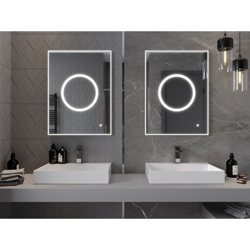 Mexen Koga подсветено огледало за баня 60 x 80 см, LED 6000K, анти-мъгла