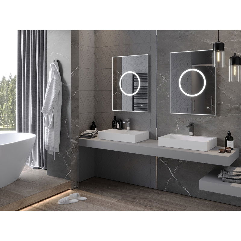 Mexen Koga осветено огледало за баня 60 x 80 см, LED 6000K, против замъгляване - 9821-060-080-611-00