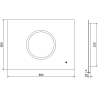 Mexen Koga осветено огледало за баня 80 x 60 см, LED 6000K, антизамъгляване