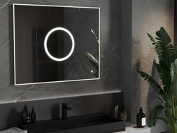 Mexen Koga осветено огледало за баня 100 x 80 см, LED 6000K, антиконденз
