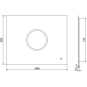 Mexen Koga осветено огледало за баня 100 x 80 см, LED 6000K, антиконденз