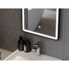 Mexen Coro огледало за баня с подсветка 45 x 120 см, LED 6000K, антипара, черна