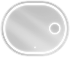 Mexen Umba осветено огледало за баня с козметично огледалце 80 x 60 см, LED 6000K,