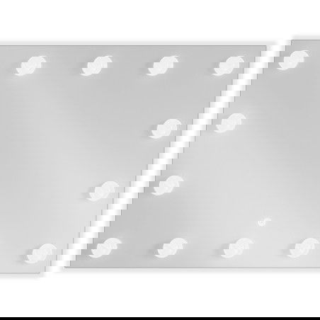 Мексен Дона огледало за баня с осветление 80 x 60 см, LED 6000K, противопарно - 9818-080-060-611-00