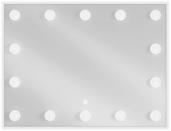 Mexen Dona осветено огледало за баня 80 x 60 cm, LED 6000K, антикондензационно