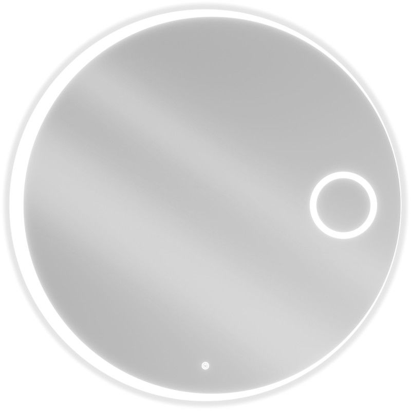 Mexen Ella кръгло огледало за баня с подсветка и козметично огледалце, 100