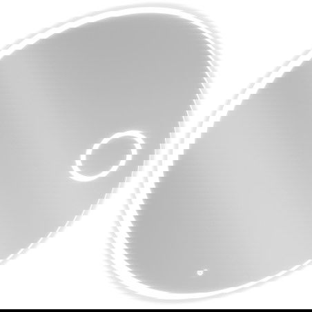 Mexen Ella кръгло огледало за баня с подсветка и козметично огледалце, 100