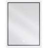 Mexen Erma огледало за баня с подсветка 60 x 80 см, LED 6000K, против пара, черна рамка - 9814-060-080-611-70
