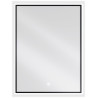 Mexen Erma осветено огледало за баня 60 x 80 см, LED 6000K, антипара, черна рамка