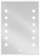 Mexen Ner осветено банско огледало 50 x 70 см, LED 6000K, антиконденз - 9809-050-070-611-00