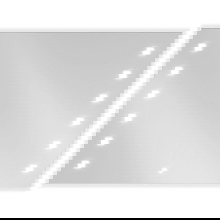 Mexen Ner огледало за баня с LED осветление 80 x 60 см, 6000K, антипара - 9809-080-060-611-00