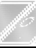 Mexen Onyx осветено огледало за баня с козметично огледалце 60 x 80 см, LED 6000K,