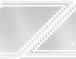 Mexen Zusa осветено огледало за баня 80 x 60 см, LED 6000K, анти-пара - 9808-080-060-611-00