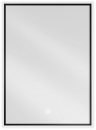 Mexen Erma осветено огледало за баня 50 x 70 см, LED 6000K, анти кондензация, черна
