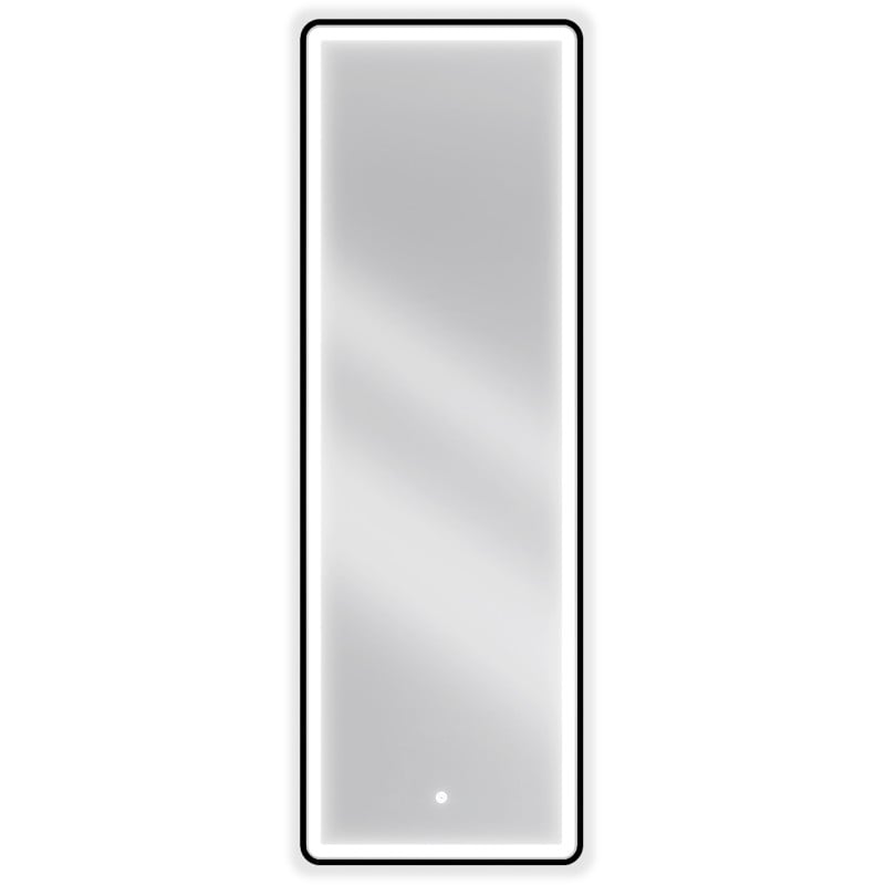 Mexen Coro осветено банско огледало 50 x 150 см, LED 6000K, антиконденз, черна рамка - 9817-050-150-611-70