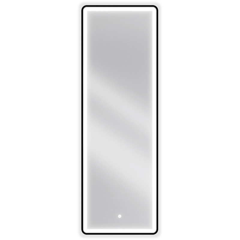 Mexen Coro осветено огледало за баня 50 x 150 см, LED 6000K, анти-пара, черна рамка