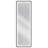 Mexen Coro осветено огледало за баня 50 x 150 см, LED 6000K, анти-пара, черна рамка