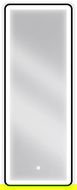 Mexen Coro осветено огледало за баня 45 x 120 cm, LED 6000K, анти-пара, черна рамка - 9817-045-120-611-70