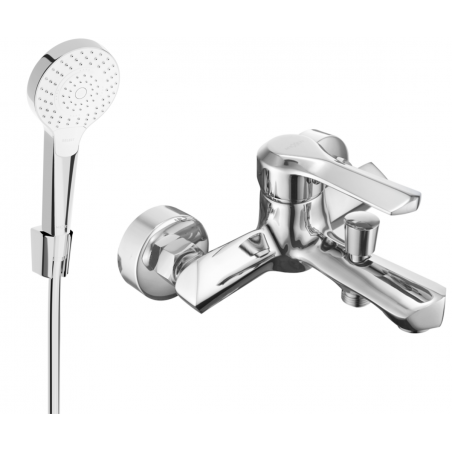 Mexen Sabre R05 смесител за вана с душ комплект, хром - 7213R05-00
