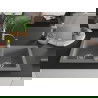Mexen Mario двоен гранитен мивка с кухненски смесител Aster, сив - 6504-71-73450-07