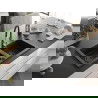 Mexen Mario гранитна мивка 2-камера с кухненски кран Aster, черен - 6504-77-73450-07-B